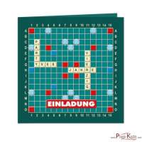 originelle Einladungen zum Geburtstag &quot;Scrabble&quot;