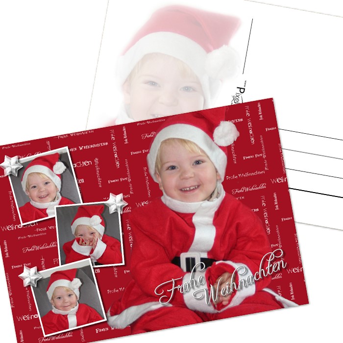 Weihnachtskarten mit Foto online gestalten und drucken